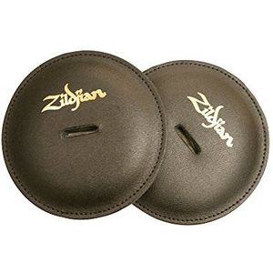 Zildjian P0751 Lederen Hand Cymbal Pad, Zwart, Paar