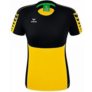 Erima dames Six Wings T- shirt (1082224), geel/zwart, 40