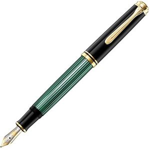 Pelikan Premium M600 vulpen F, zwart/groen