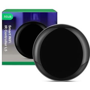 Nous L5 Tuya Smart IR Hub, Google Home, Smart Home-apparaten, Alexa-compatibele apparaten, Wi-Fi-afstandsbediening, Smart Life-apparaten, afstandsbediening, Alexa infraroodzender 2,4 GHz WiFi