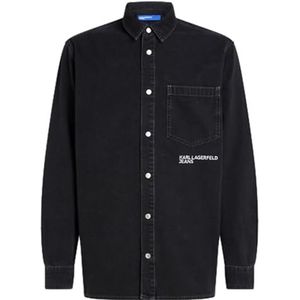KARL LAGERFELD - Chemise Régulière - Denim - Zwart Délavé - Jeans