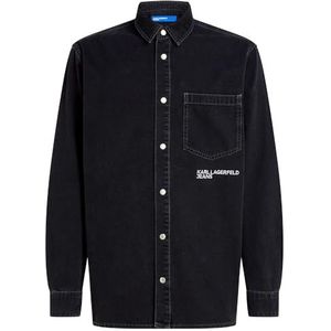 KARL LAGERFELD - Chemise Régulière - Denim - Zwart Délavé - Jeans