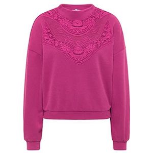 SWIRLY Sweatshirt voor dames, roze, L