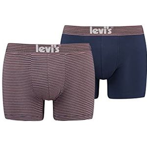 Levi's Offbeat Stripe Boxer voor heren, roze combo, S