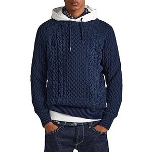 Pepe Jeans Heren Sly Pullover Sweater, Blauw (Dulwich), XS
