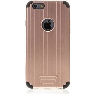 Silica dmu024roségoud beschermhoesje kanellaag metallic PVC-E binnen zwart rubber voor Apple iPhone 6 Plus, kleur roze goud