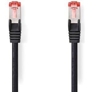 NEDIS Cat 6 kabel | RJ45 (8P8C) stekker | RJ45 (8P8C) stekker | SF/UTP | 2,00 m | rond | PVC LSZH | zwart | plastic zak