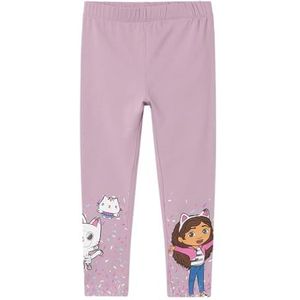 NAME IT Nmfnerisa Gabby Sky leggings voor meisjes, Lavender Mist, 98