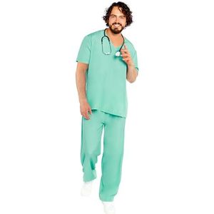 Amscan 9919040 - Unisex Doctors Scrubs Top & Broek Volwassenen Fancy Dress Costume Maat: X-Large