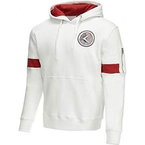 Alpha Industries Apollo 15 Hoody Hooded Sweater voor Heren Wit