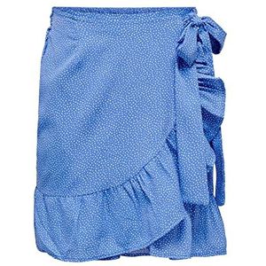 ONLY Wikkeleffect voor dames, Blauwe Bonnet/Aop: confetti dot, XL