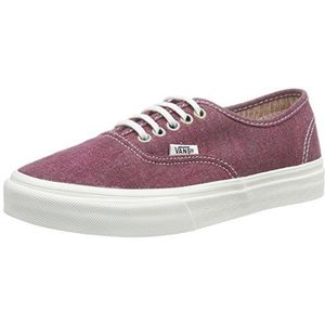 Vans Authentic Slim damessneakers, Rood Stripes Washed Tawny Port, 42 EU