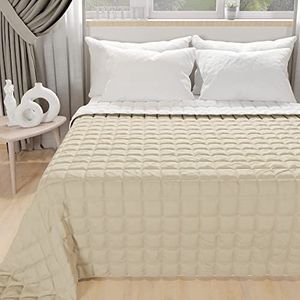 PeTTI Artigiani Italiani - Tweepersoonsdekbed - Taupe Wit - Dubbelzijdig - 240 x 260 cm