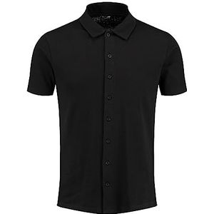 Key Largo MSH Ibiza Overhemden met korte mouwen voor heren, zwart (1100), L