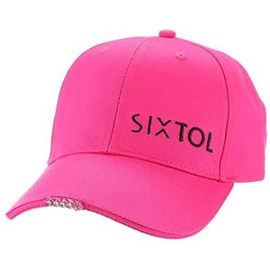 SIXTOL B-Cap Honkbalpet met ledlicht, 25 lm, opladen via USB, universele maat, roze, Eén maat