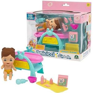 Cicciobello Amicci Nursery Time Pipi - Speelset voor vrienden om je luier comfortabel te verschonen, voor kinderen vanaf 3 jaar, Amc02000, Giochi Preziosi