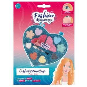 FASHION MAQUILLAGE - Ovaal Beauty Set - Make-up - 258001 - Multicolor - Plastic - Spel voor Kinderen - Schoonheid - Gevoelige Huid - Getest door een Frans Laboratorium - Vanaf 5 jaar