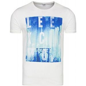 Lee – T-shirt – asymmetrisch – bedrukt – korte mouwen – heren - - Small