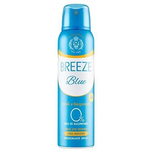 Breeze Blue Deodorant Spray 48h Neroli en bergamot 0% aluminiumzouten 150 ml