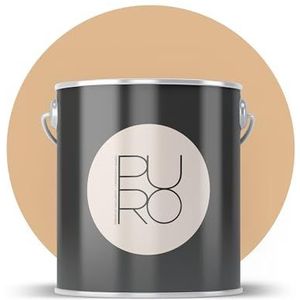 Livingwalls PURO Premium muurverf c7026 - schilderverf met zeer hoge dekking - matte hoogwaardige binnenverf in beige - 1 l