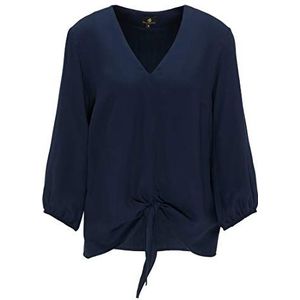 DreiMaster Klassik Dames hemdblouse, marineblauw, XL, marineblauw, XL