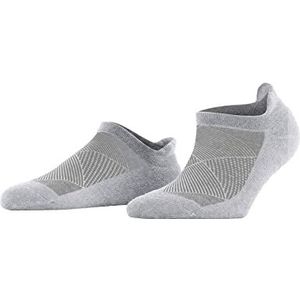 Burlington Dames Korte sokken Athleisure W SN Ademend Sneldrogend Kort eenkleurig 1 Paar, Grijs (Light Grey Melange 3775), 35-38