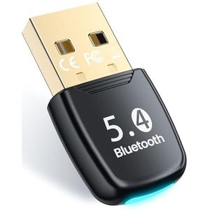 NEUTYPECHIC Bluetooth adapter voor PC 5.4, Bluetooth dongle met Windows 8.1/10/11, USB Bluetooth-adapter voor laptop/toetsenbord/muis/tablet/hoofdtelefoon/mobiele telefoon, plug & play, 7 apparaten