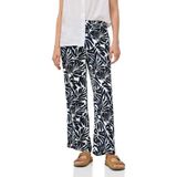 Cecil - Neele - Dames Broek - Blauw - Crêpe met Patroon