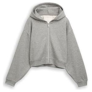 TOM TAILOR sweatjack voor meisjes, 39298 - Grijs Melange Met Glitter, 152