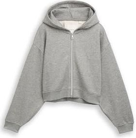 TOM TAILOR sweatjack voor meisjes, 39298 - Grijs Melange Met Glitter, 152