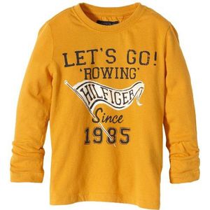 Tommy Hilfiger Sweatshirt met ronde hals, lange mouwen, jongens, Geel - geel (748 Sunflower-pt), 8 Jaren