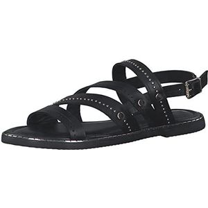 s.Oliver - 5-5-28105-20 - Damessandalen - Zwart - Leer