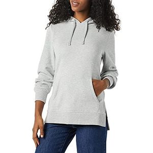 Amazon Essentials Dames French Terry Hooded Tuniek Sweatshirt, Grijs Heather, Medium