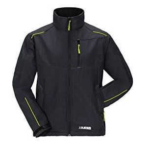 Planam softshell jas ""Winter Neon"" maat XXXL in grijs/groen, meerkleurig, 3398064