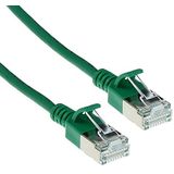 ACT CAT6a Netwerkkabel, U/FTP LSZH LAN Kabel Dun 3.8mm Slimline, Flexible Snagless CAT 6a Kabel Met RJ45 Connector, Voor Gebruik In Datacenters, 1,5 Meter, Groen - DC7751