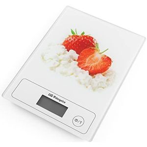 Orbegozo PC 1018 keukengewicht, antislip onderkant, automatische uitschakeling, tarra-functie, werkt op batterijen, max. draagkracht 5 kg