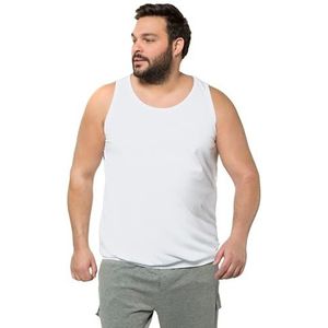JP 1880 Heren grote maten grote maten Menswear L-8XL tanktop, buikfit, speciale snit, tot 8XL 719783, sneeuwwit, 3XL