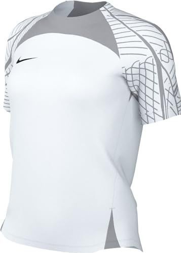 Nike - W Nk Df Strk23 - Sportshirt - Wit/Wolf Grijs/Zwart - Korte Mouwen