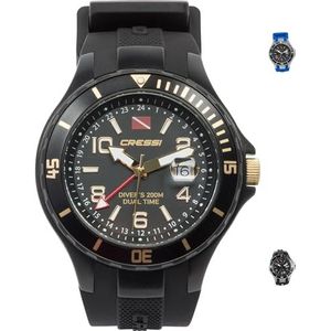 Cressi Traveller Dual Time Watch Gold