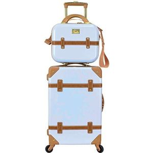 Chariot Gatsby 2-delige hardside Carry-On spinner bagageset, ijsblauw