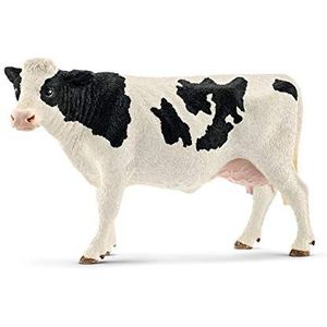 schleich FARM WORLD Koe zwartbont, vanaf 3 jaar, 13797 - Speelfiguur, 13 x 6 x 8 cm