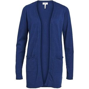 Object Dames Objthess L/S Cardigan Noos gebreide jas, Estate Blue/Detail: melange, XL
