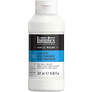 Liquitex 7608 Professional transparante gesso, universele primer voor acrylverf, lichte en verouderingsbestendige primer, klaar voor gebruik - 237ml fles