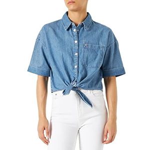 Tommy Jeans Damesshirts/geweven tops, Denim Medium, L