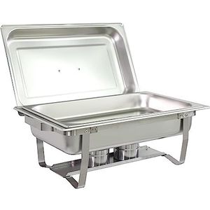 Kamberg - Chafing Dish/buffet verwarming/kooktoestel – roestvrij staal – professionele kwaliteit – 9 liter – 1 vak – 0008138