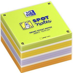 OXFORD Spot Notes kubus notitieblok, 75x75mm, 450 vellen, kleurrijk