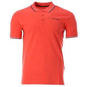 Teddy Smith Pasian 2 MC poloshirt voor heren, koraalrood, Koraal rood, S