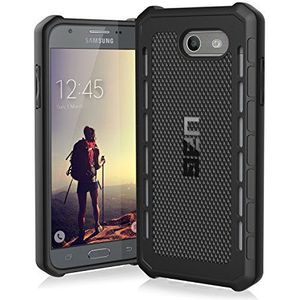 Urban Armor Gear Outback beschermhoes volgens Amerikaanse militaire standaard voor Samsung Galaxy J3 (2017) - zwart [versterkte hoeken | valbestendig | Flexibel | Vergrote toetsen] - GLXJ3-17-O-BK