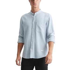 Marc OPolo Denim Vrijetijdshemd voor heren, van biologisch katoen, regular fit, Medium Blue Multi 02, S