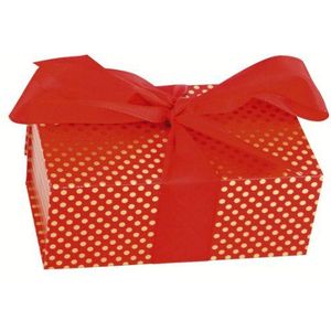 Clairefontaine 212844C - geschenkdoos aan de achterkant 23 x 16 x 9 cm, rood, 1 stuk